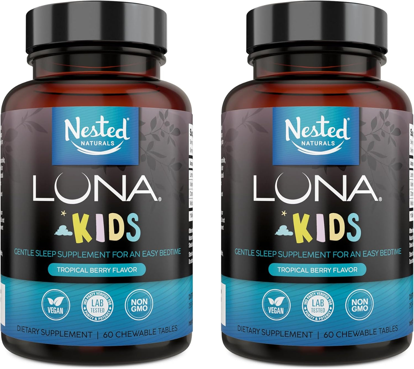 Nested Naturals Luna Kids Sleep Supplement -120 capsules