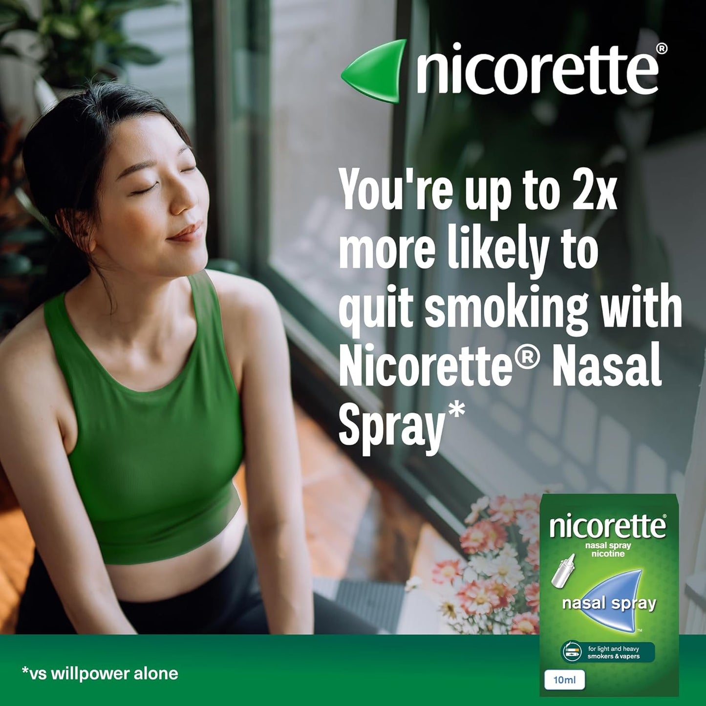 Nicorette Nasal Spray (1x 10ml), Fast-Acting Nicotine Nasal Spray