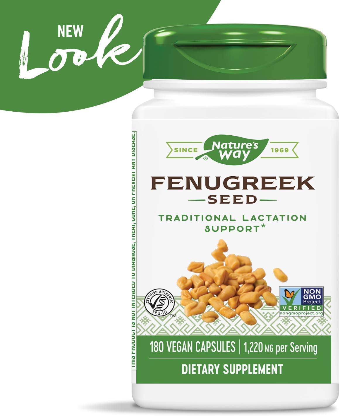 Nature's Way Fenugreek Seed, Breastfeeding  support 180 Vegan Capsules