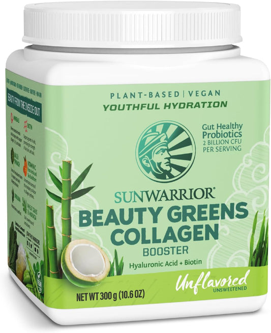 Sunwarrior Beauty Greens Collagen Booster, Unflavored -  10.6 oz