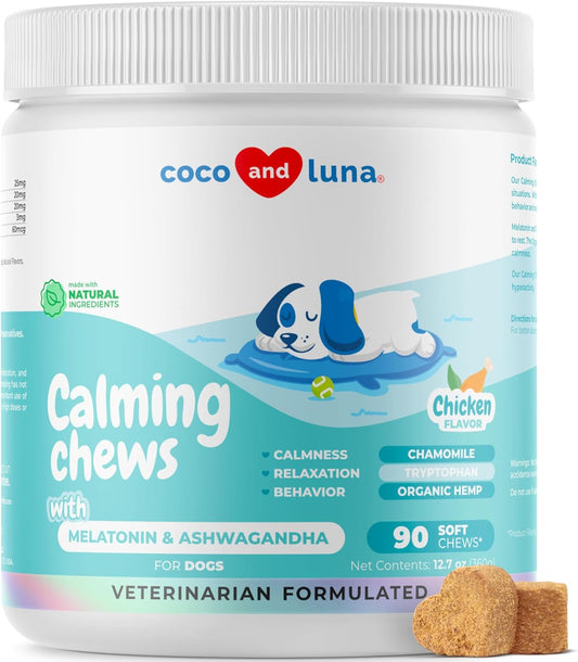 Calming Chews for Dogs Composure & Relaxation - 90 Soft Chews
