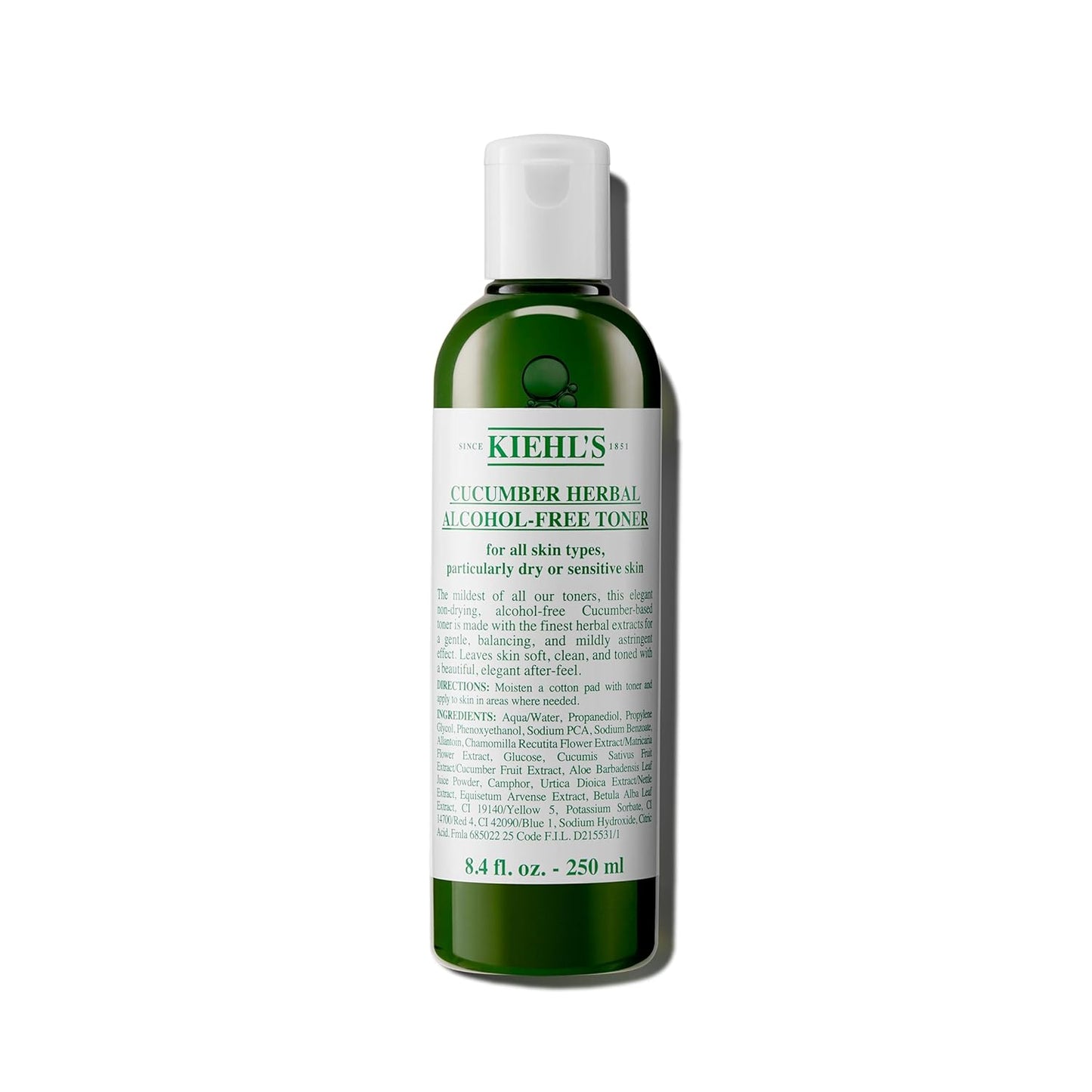 Kiehl's Cucumber Herbal Alcohol-Free Toner,8.4 Fl oz