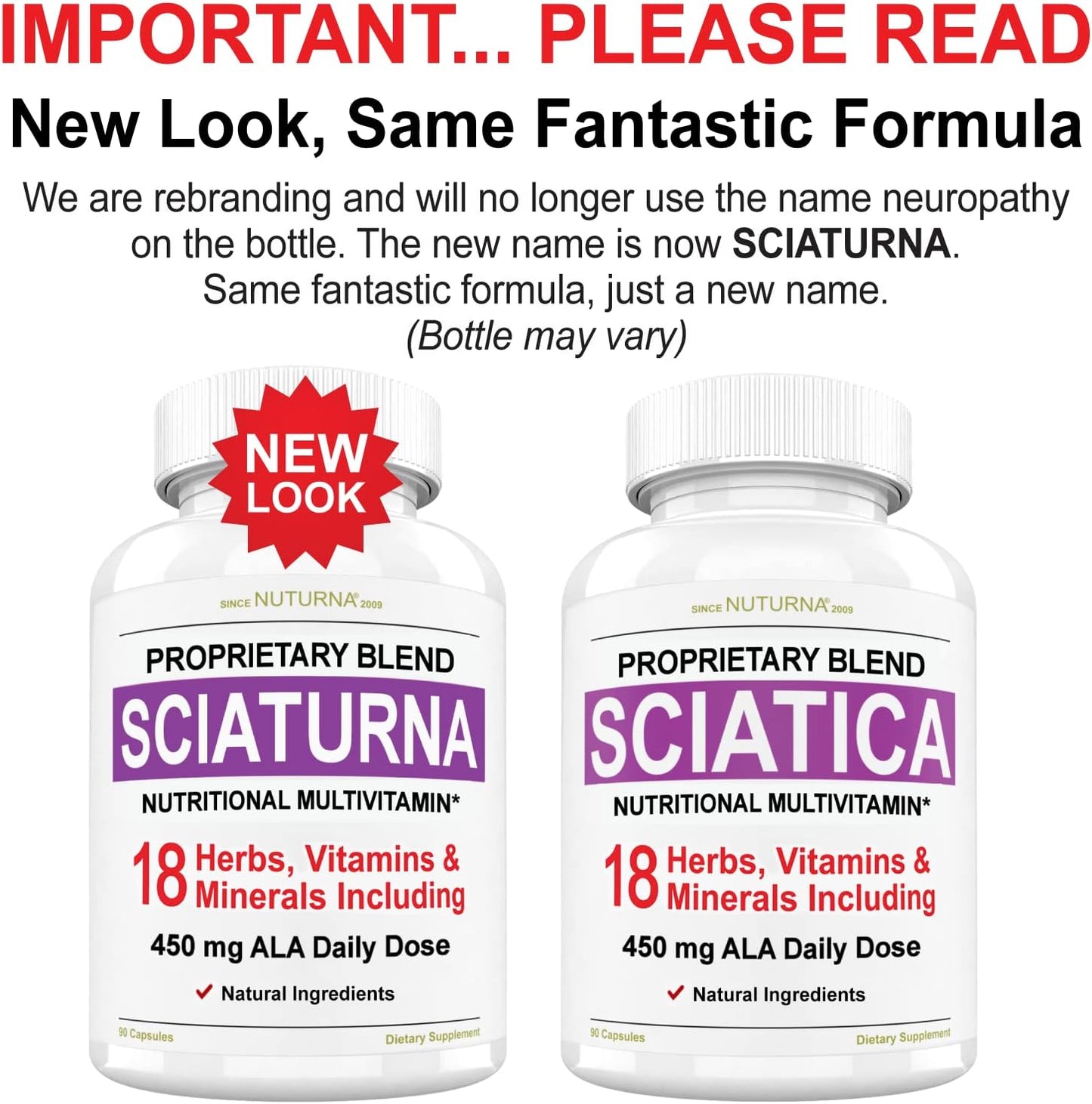 Sciaturna Nerve Nutritional Blend with Alpha Lipoic Acid 90 Capsules