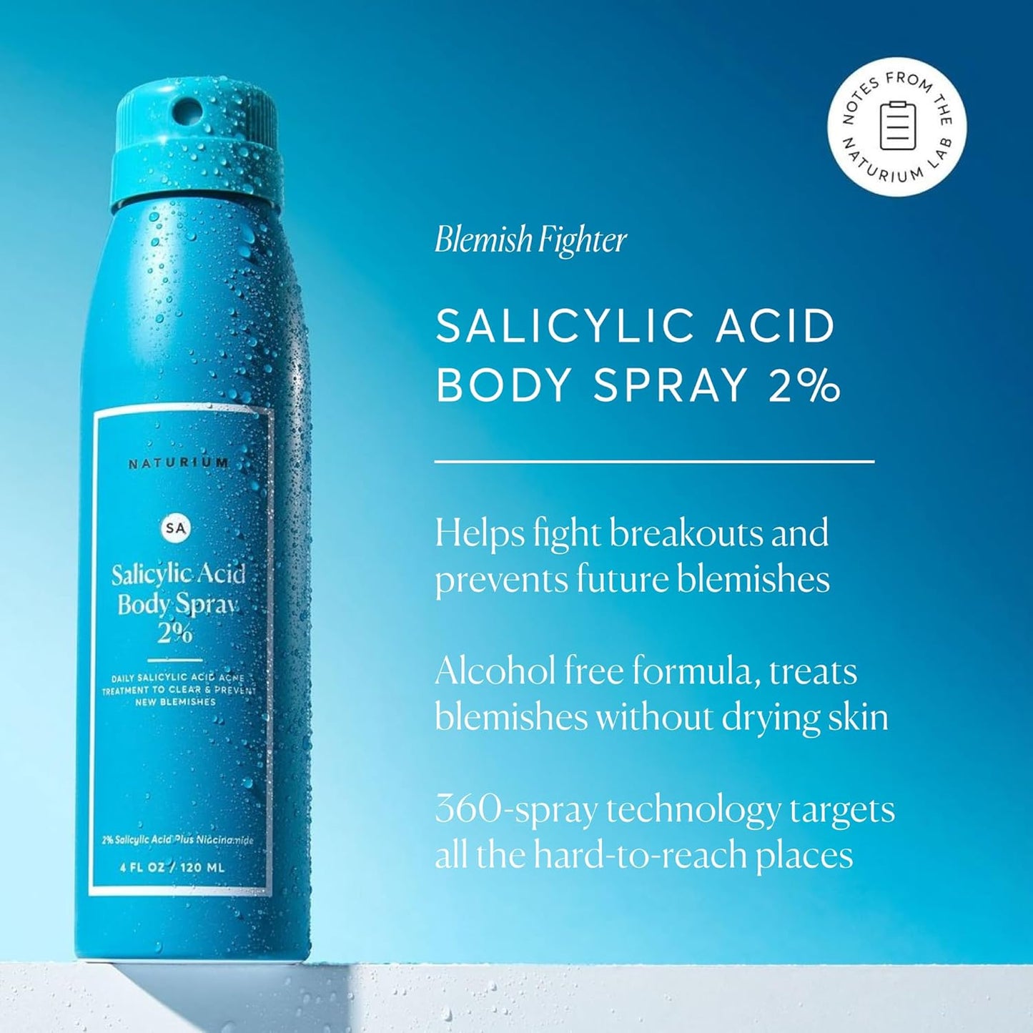 Naturium Salicylic Acid Body Spray 2% - 4 oz