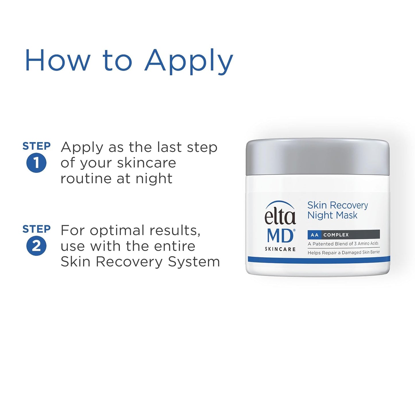 EltaMD Skin Recovery Overnight Face Mask - 1.7 oz Jar