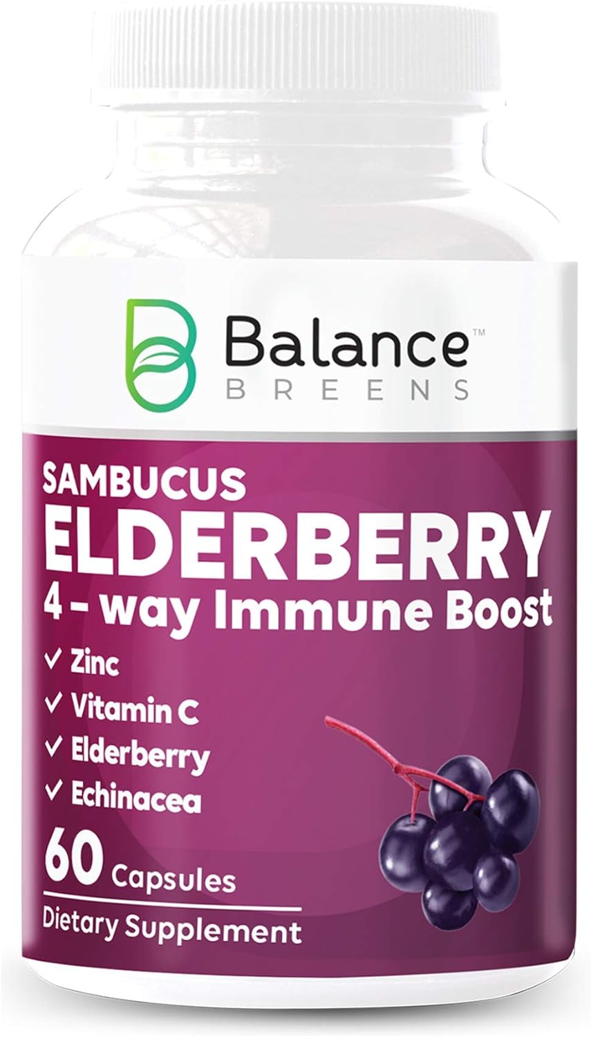 Balance Breens Sambucus Elderberry Extract 60 Count