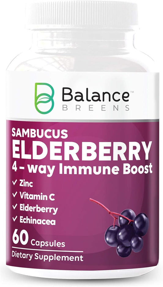 Balance Breens Sambucus Elderberry Extract 60 Count