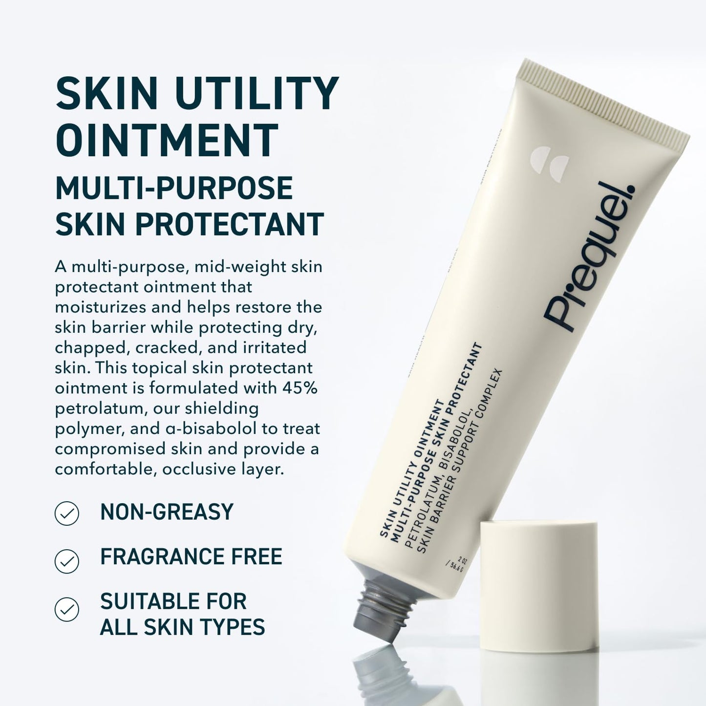 Prequel Skin Utility Ointment, Moisturizing Protectant -2 oz