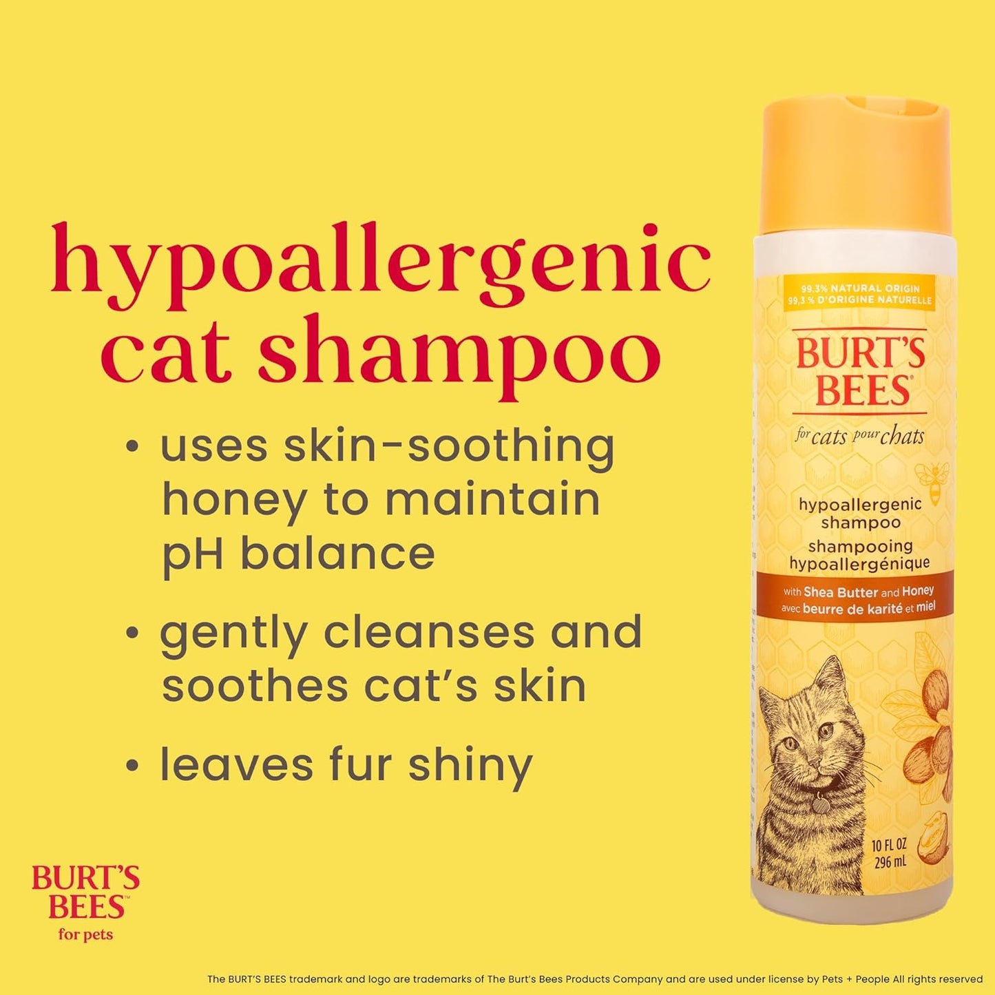 Burt's Bees for Pets Hypoallergenic Cat Shampoo - 10 Fl Oz