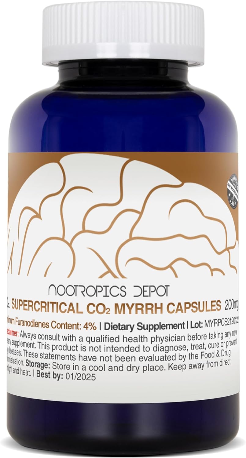 Nootropics Depot Supercritical CO2 Myrrh Extract  30 Capsules