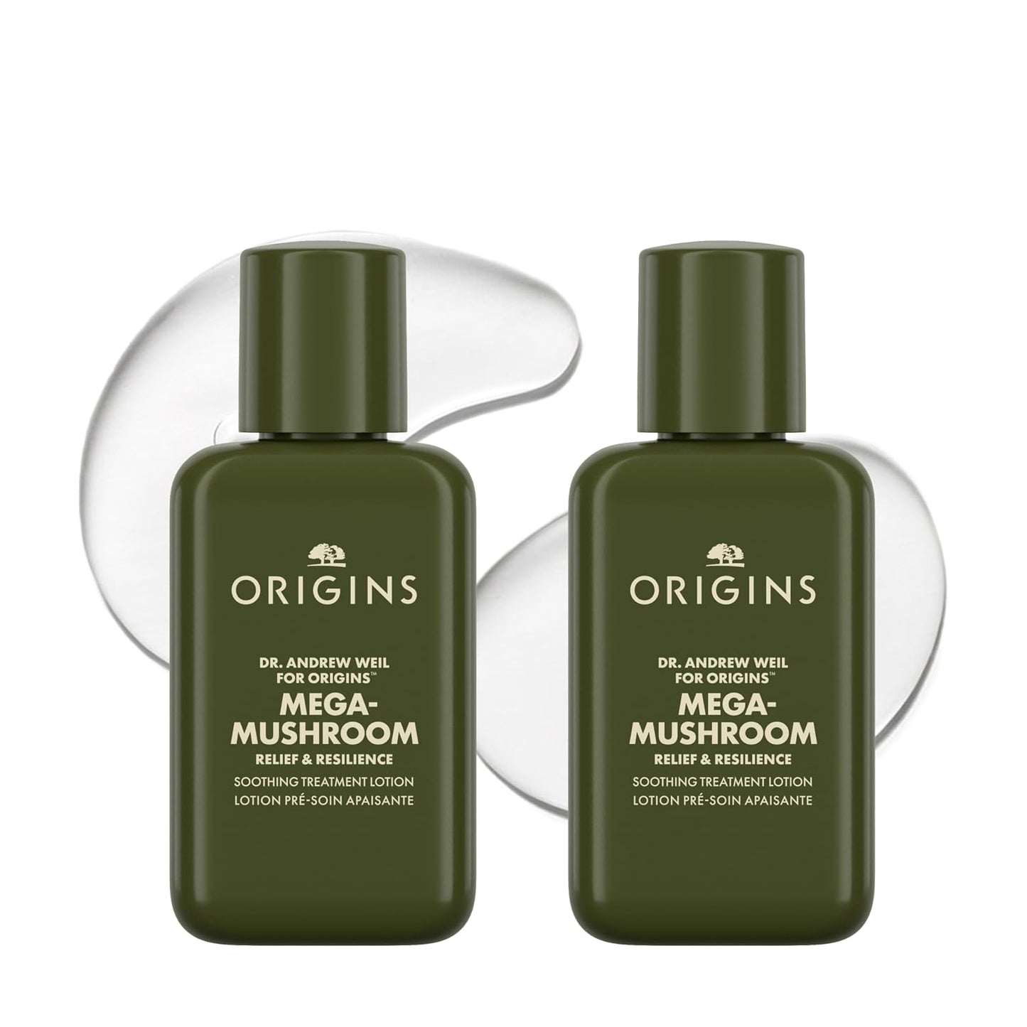 Origins Mega-Mushroom Soothing Treatment Lotion - 3.4 Fl Oz (Pack of 2)
