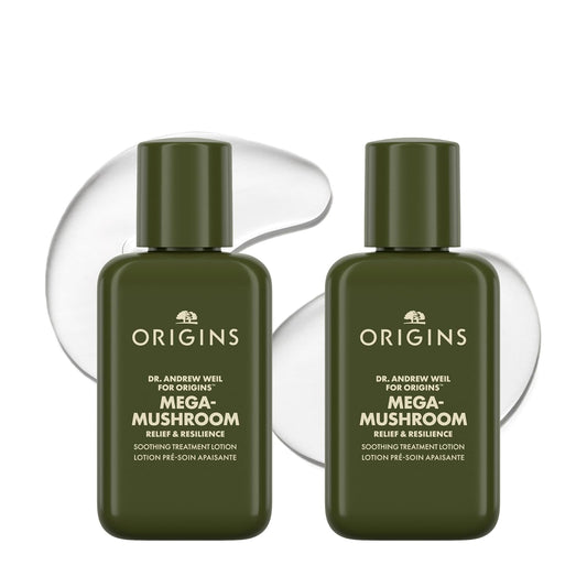 Origins Mega-Mushroom Soothing Treatment Lotion - 3.4 Fl Oz (Pack of 2)
