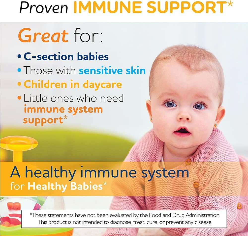 BioGaia Protectis Immune Active Baby | Probiotic + Vitamin D 50 Day Supply