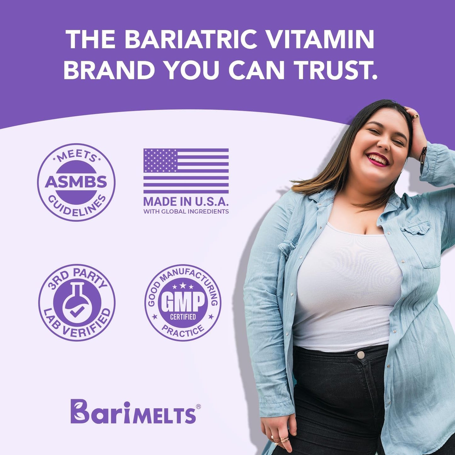 BariMelts Probiotic, Dissolvable Bariatric Vitamins 60 Fast Melting Tablets