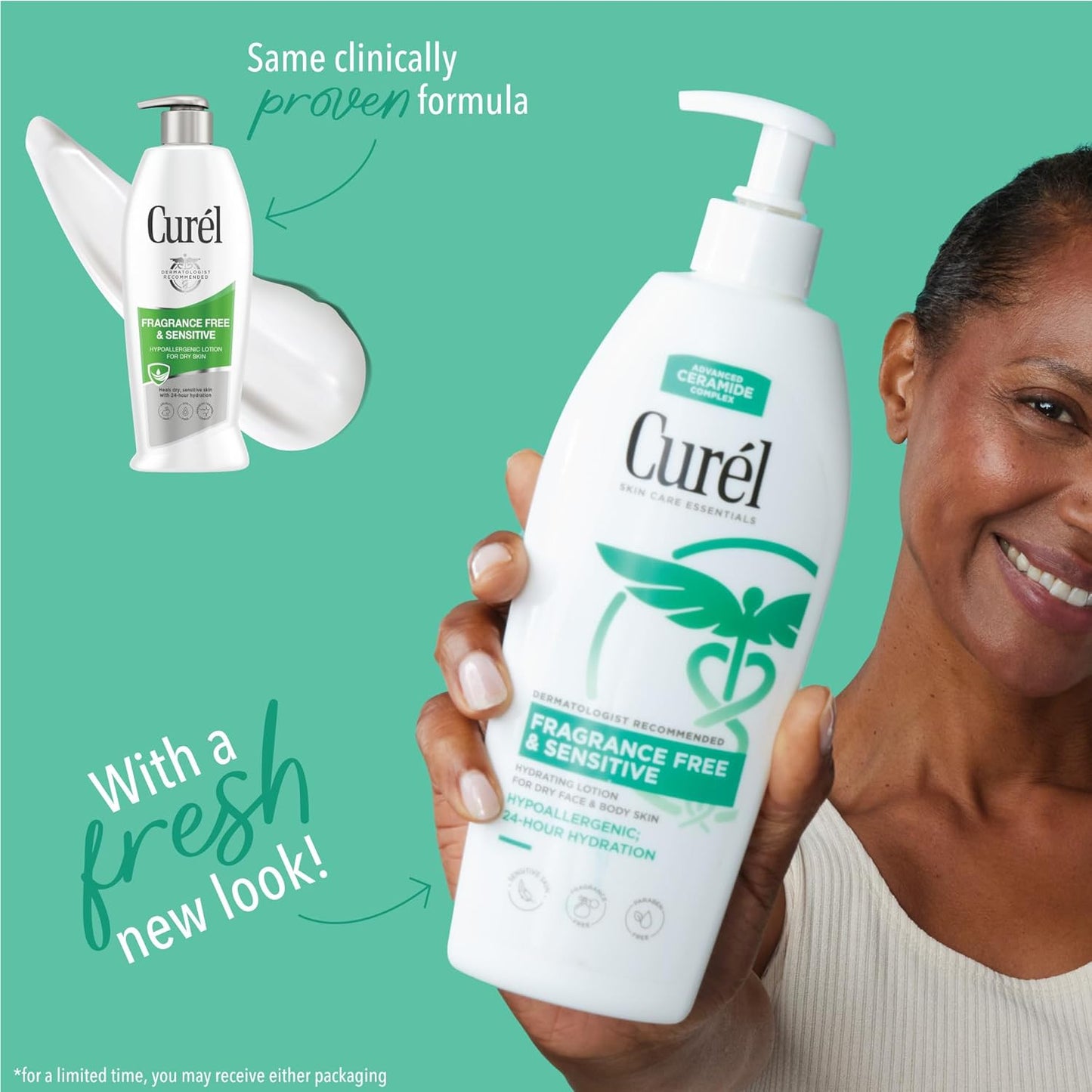 Curel Fragrance Free Comforting Body Lotion, for Dry Sensitive Skin, 13 Ounce