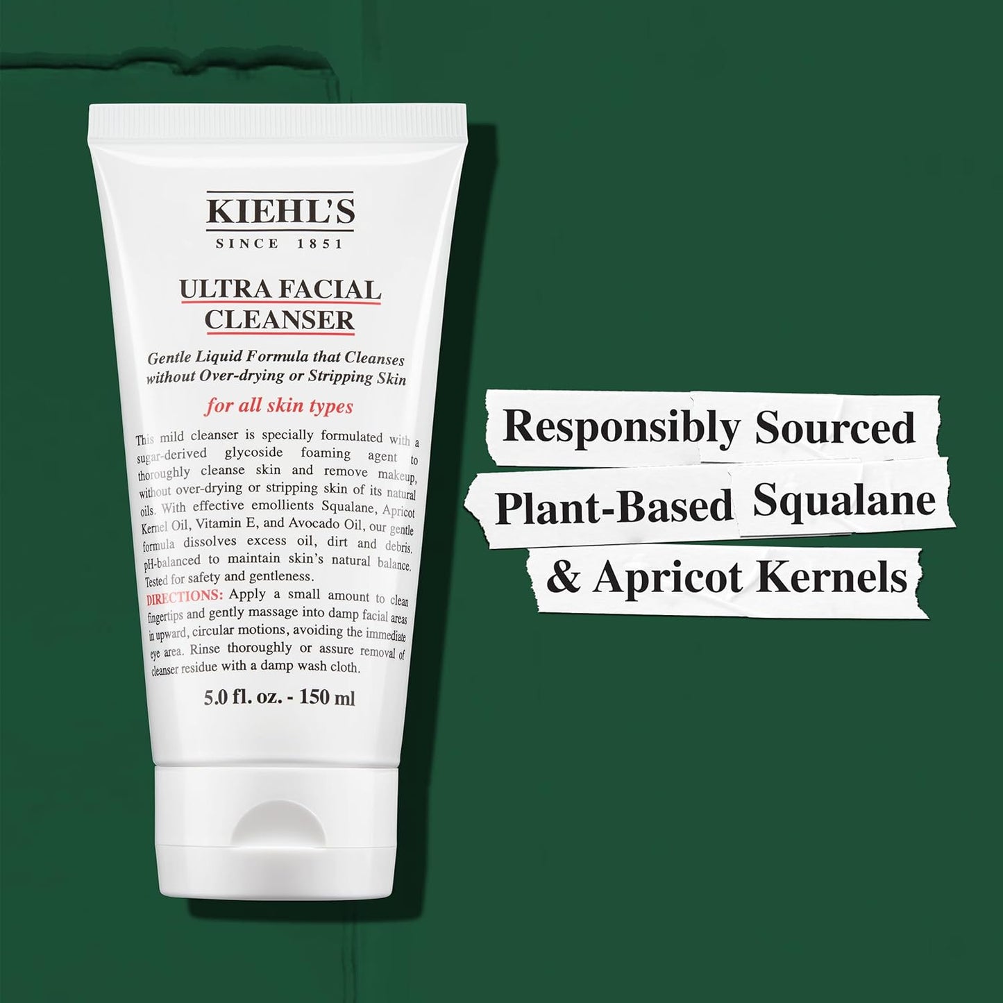 Kiehl's Ultra Facial Cleanser, Lightweight Foamy Facial Cleanser 2.5 Fl oz
