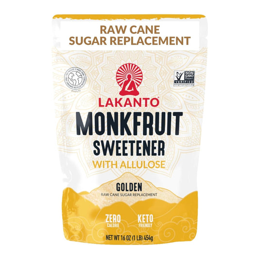 Lakanto Golden Monk Fruit Sweetener with Allulose - Golden - 1 lb