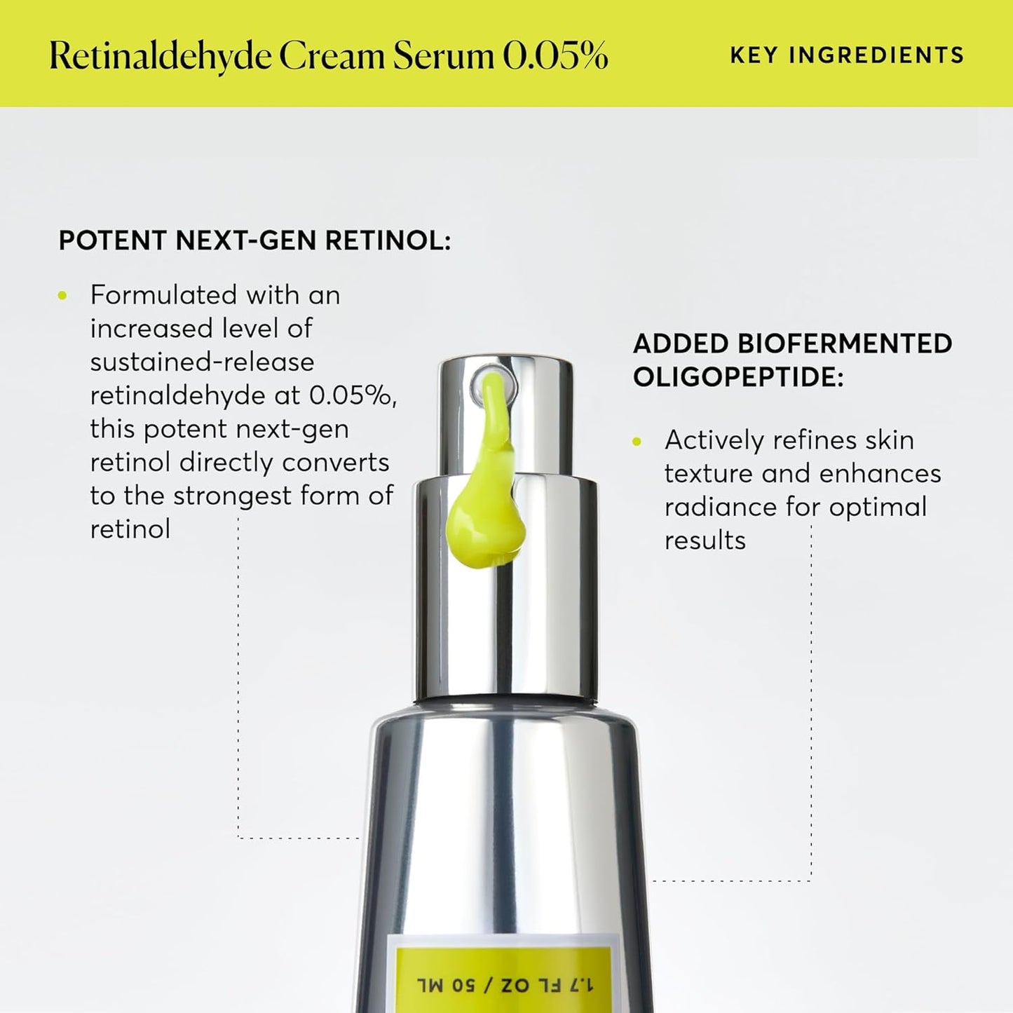 Naturium Retinaldehyde Cream Serum 0.05% - 1.7 oz