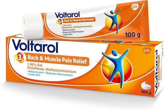 Voltarol 1.16 Percent Back and Muscle Pain Relief Gel, 100 g