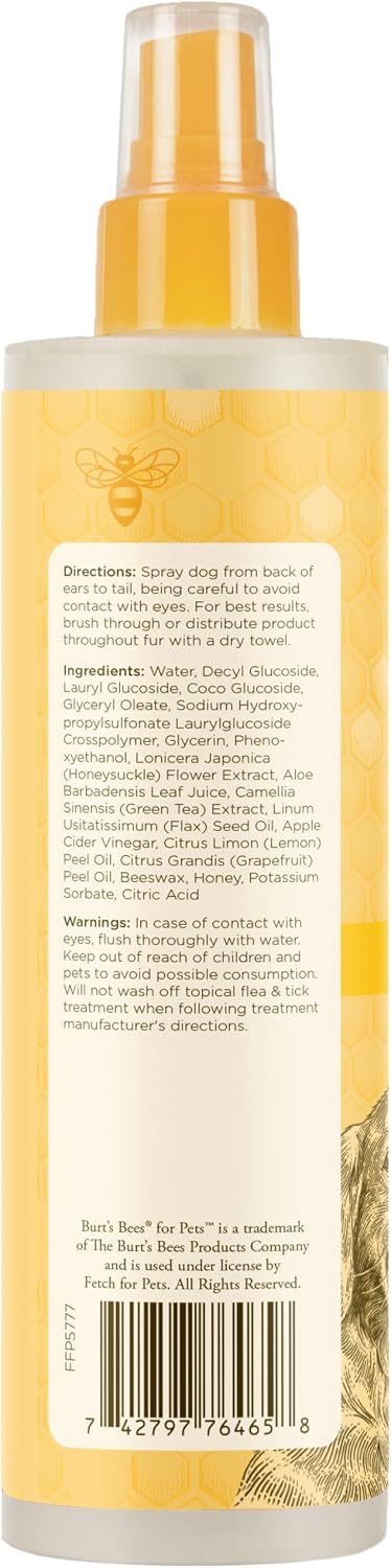 Burt's Bees for Pets Dog Detangling Spray - 10 Fl Oz