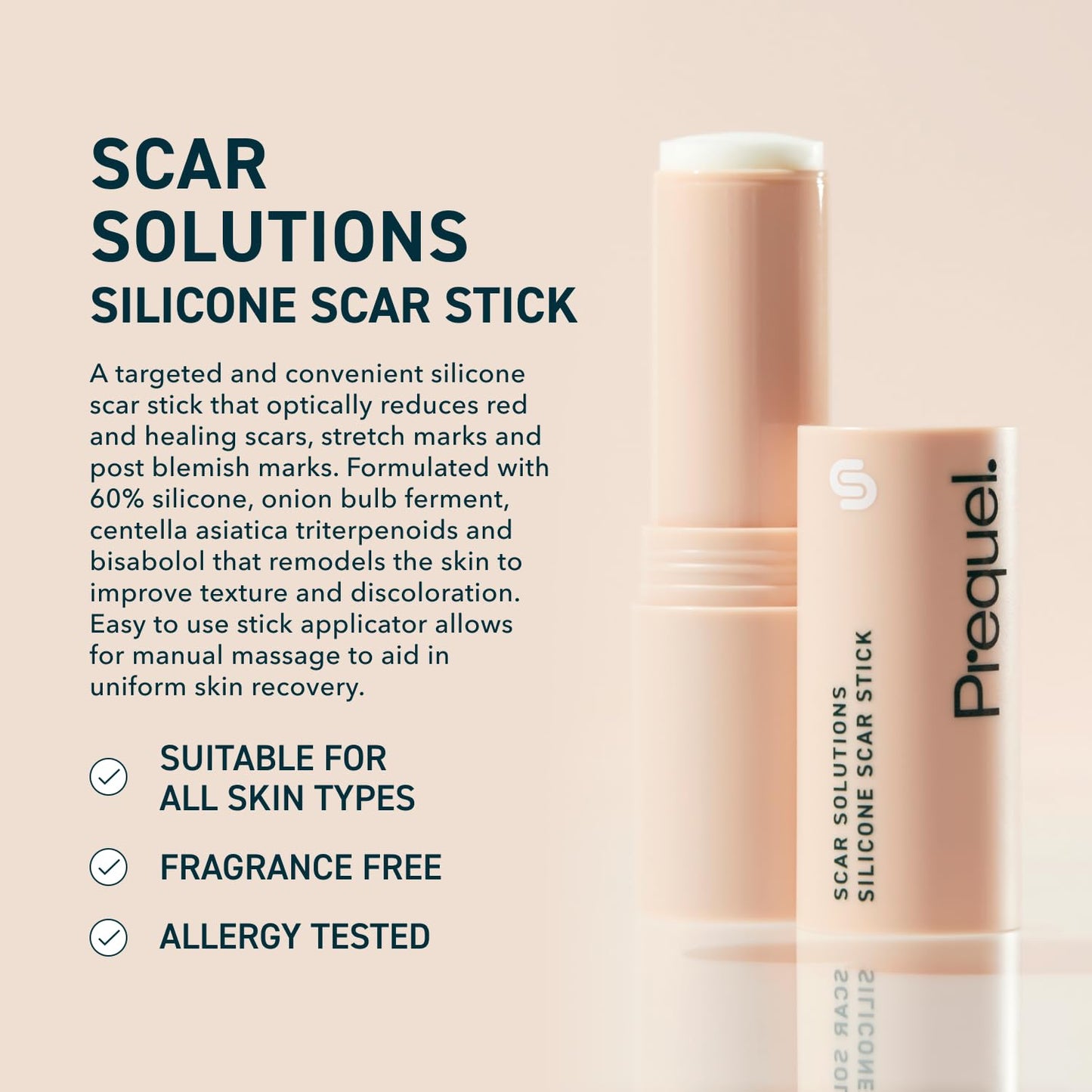 Prequel Skin Scar Solutions 60% Silicone Scar Stick - 0.20 oz