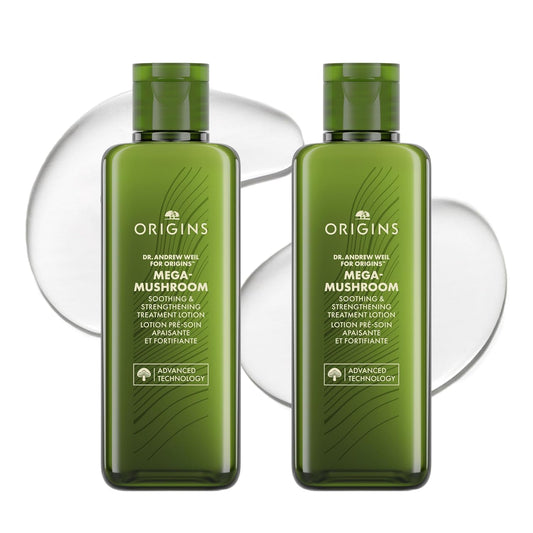 Origins Mega-Mushroom Soothing Treatment Lotion - 6.7 Fl Oz (Pack of 2)