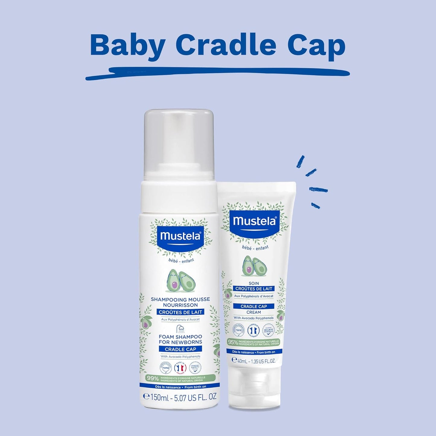 Mustela Baby Cradle Cap Cream -1.35 fl oz