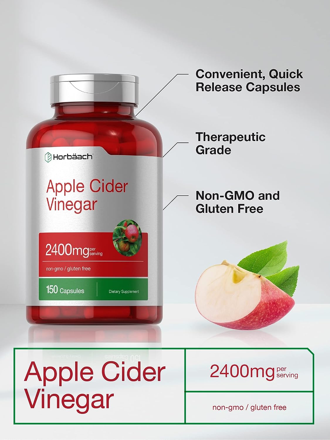 Apple Cider Vinegar Capsules 150 Count