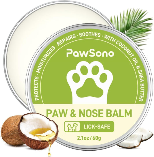 Pawsono Lick-Safe Dog Paw & Nose Balm with Coconut Oil - 2.1 oz