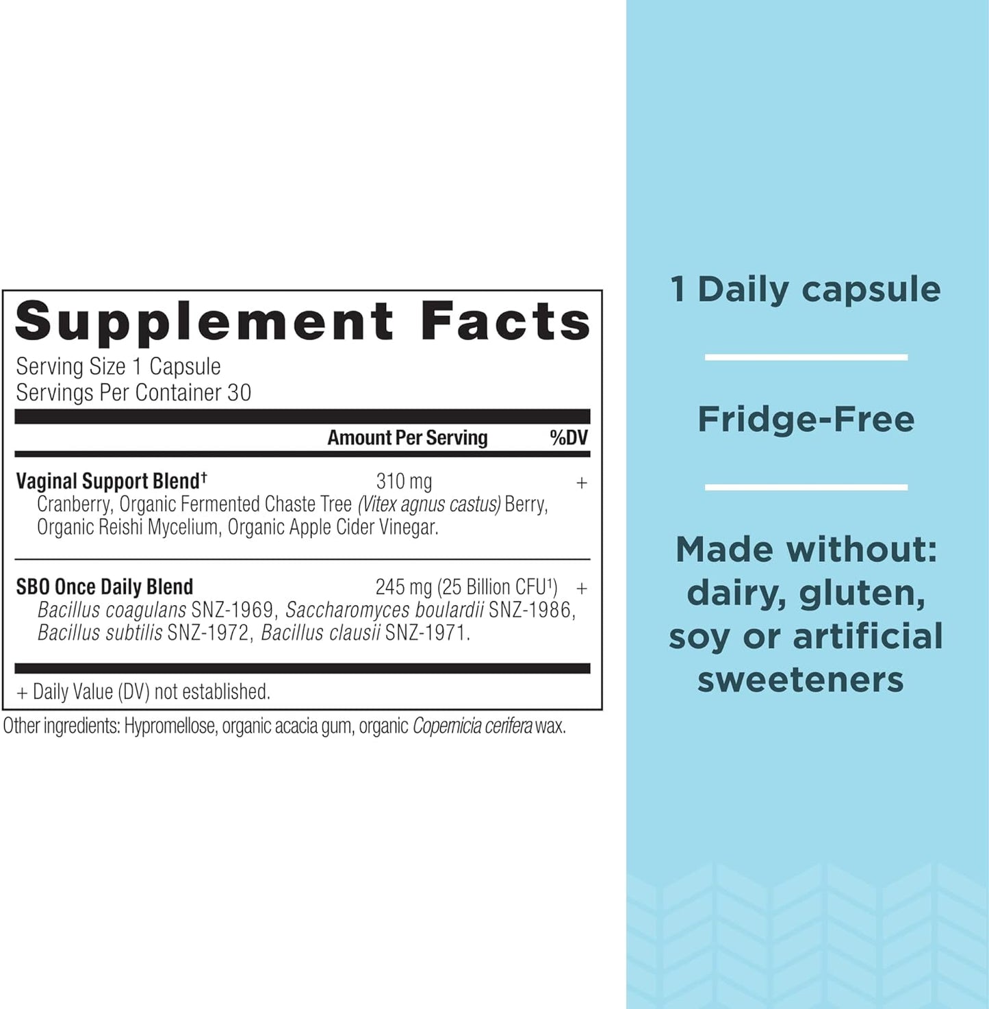 Ancient Nutrition Probiotic for Women, Once Daily Women's Probiotics for Vaginal Health, 30count