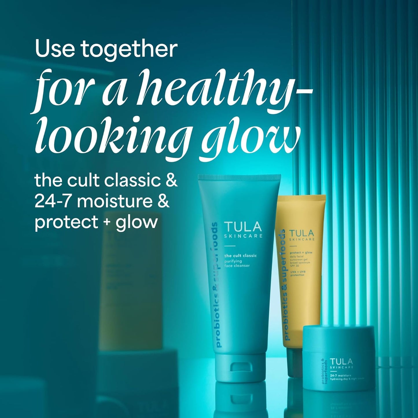 TULA Skin Care Protect + Glow Daily Sunscreen Stick Gel Broad Spectrum SPF 30 - 1.7 fl oz