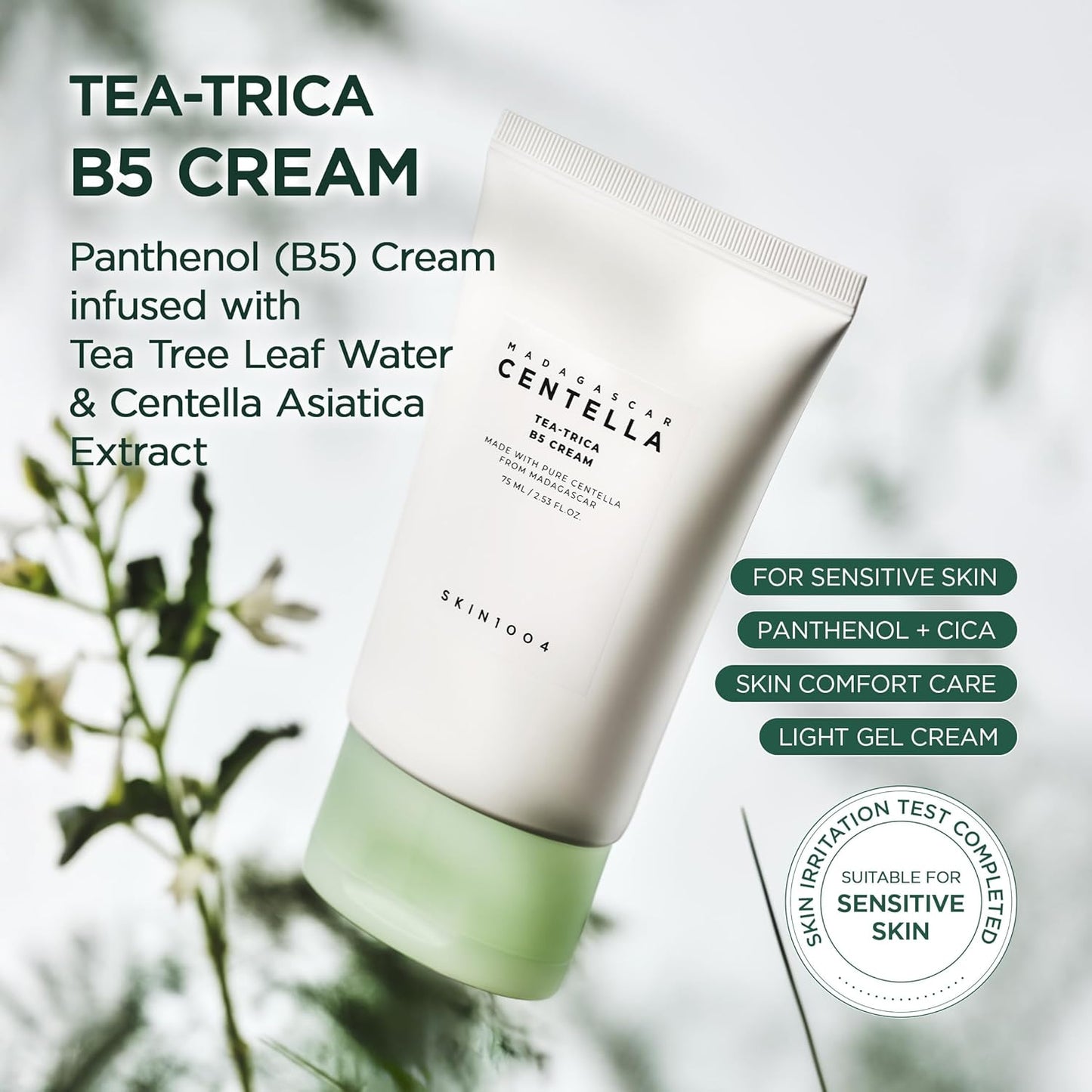 SKIN1004 Tea-Trica B5 Cream - 2.53 fl.oz