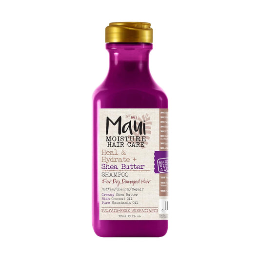 Maui Moisture Heal & Hydrate + Shea Butter Shampoo to Repair & Deeply Moisturize 13 fl oz