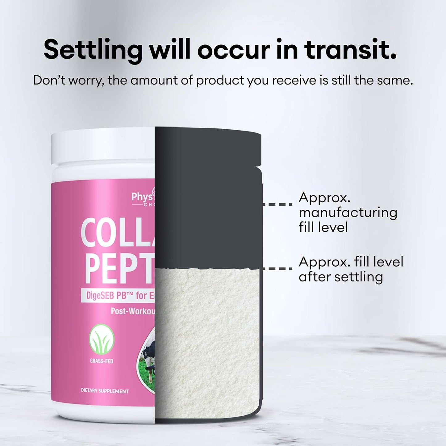 Physician's CHOICE Collagen Peptides Powder w/Digestive Enzymes - 35 servings pack of 1