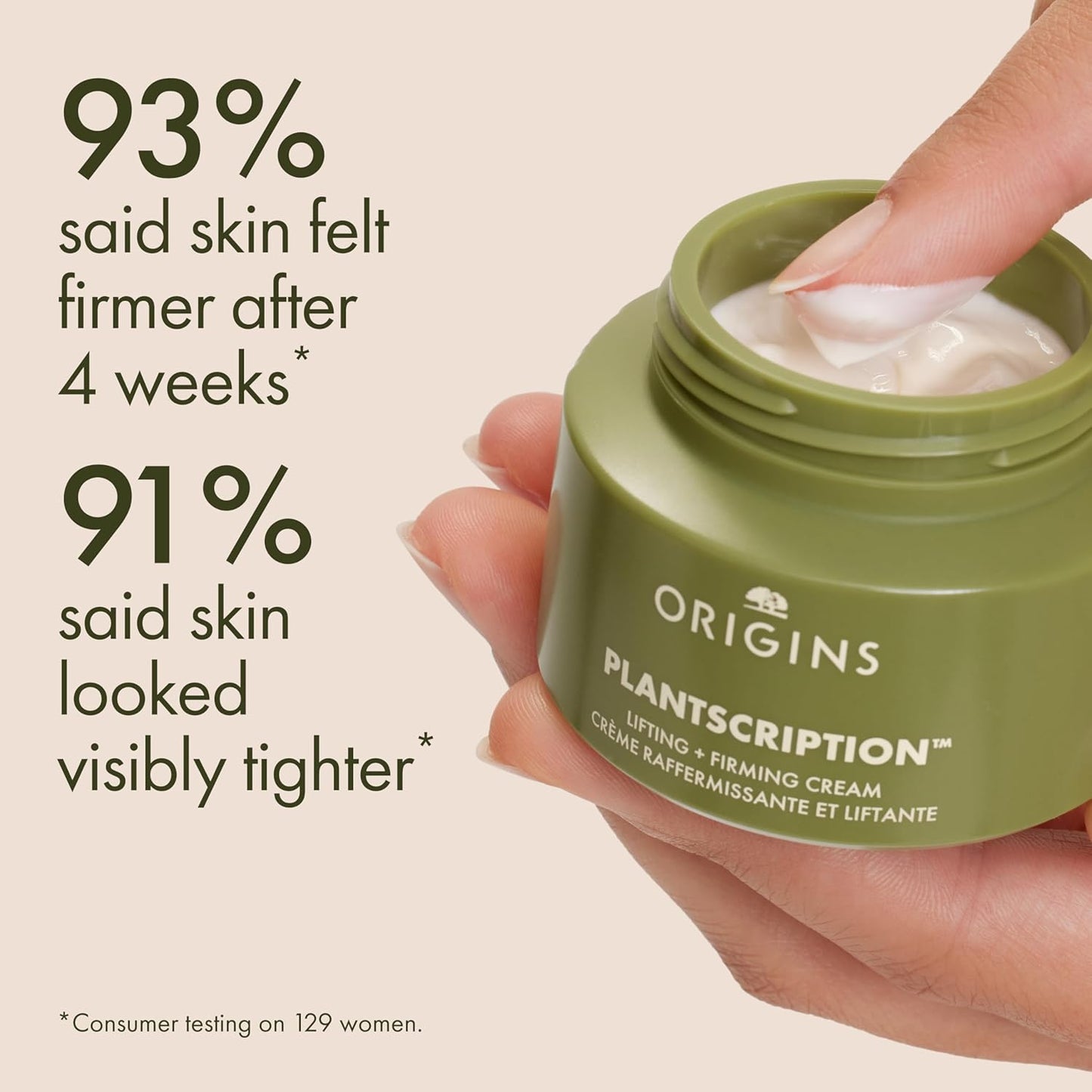 Origins Plantscription Lifting + Firming Peptide Moisturizer  Anti Aging Face Cream