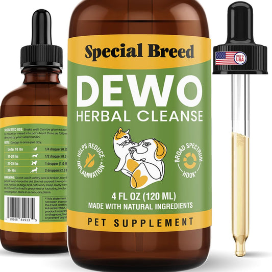 Dewo Herbal Cleanese Cats and Dogs Natural Broad Spectrum Treatment -  4oz