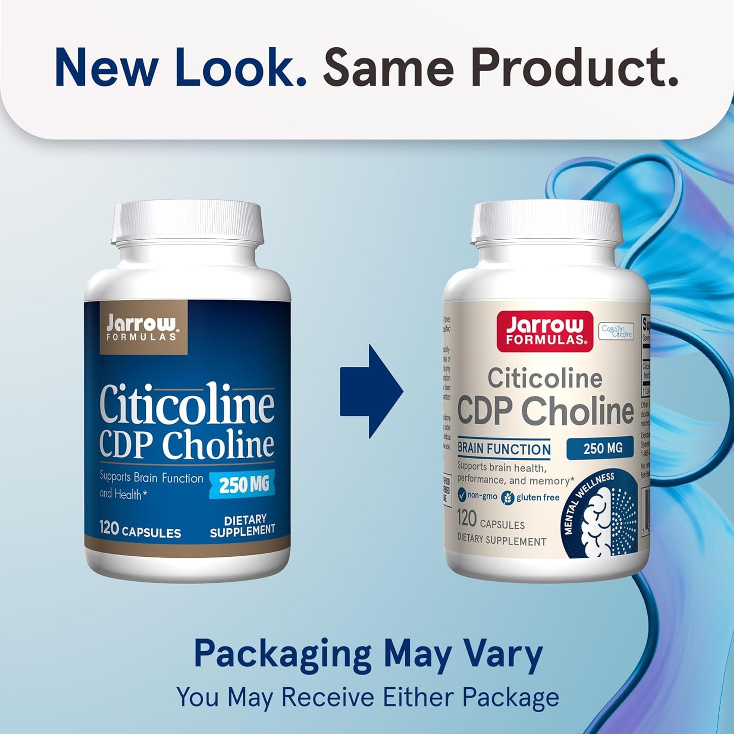 Jarrow Formulas Citicoline CDP Choline 120 Capsules