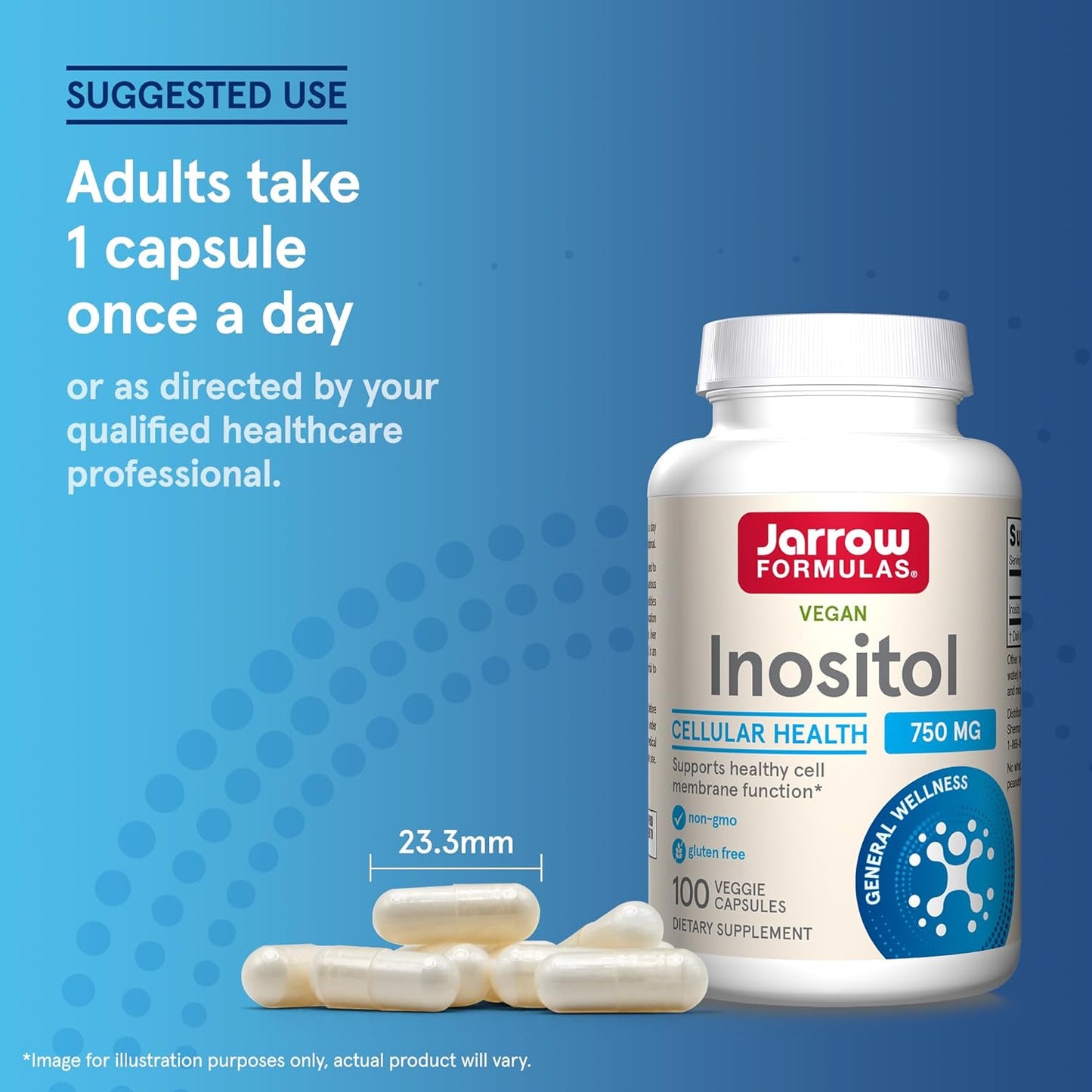 Jarrow Formulas Inositol 100 Veggie Capsules