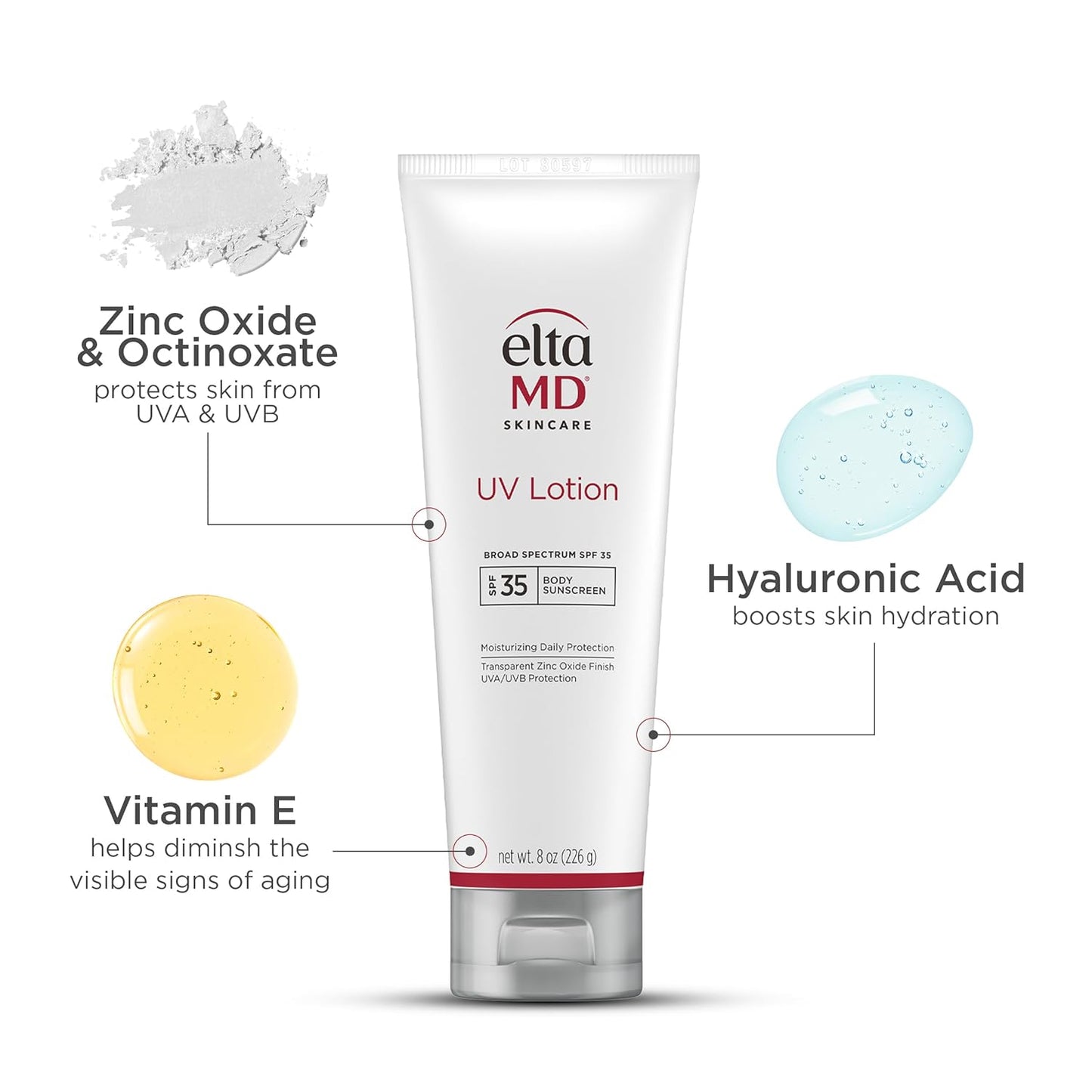EltaMD UV Lotion SPF 30+ Sunscreen Moisturizer - 0.8 oz