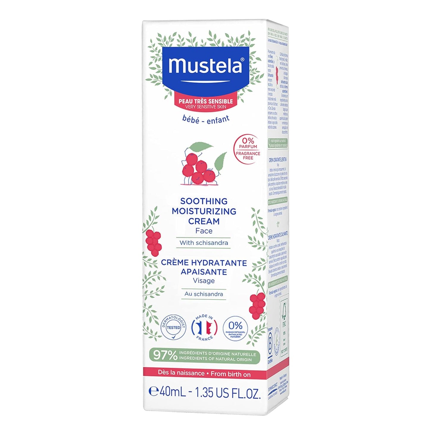 Mustela Baby Soothing Moisturizing Cream 1.35 fl. oz.