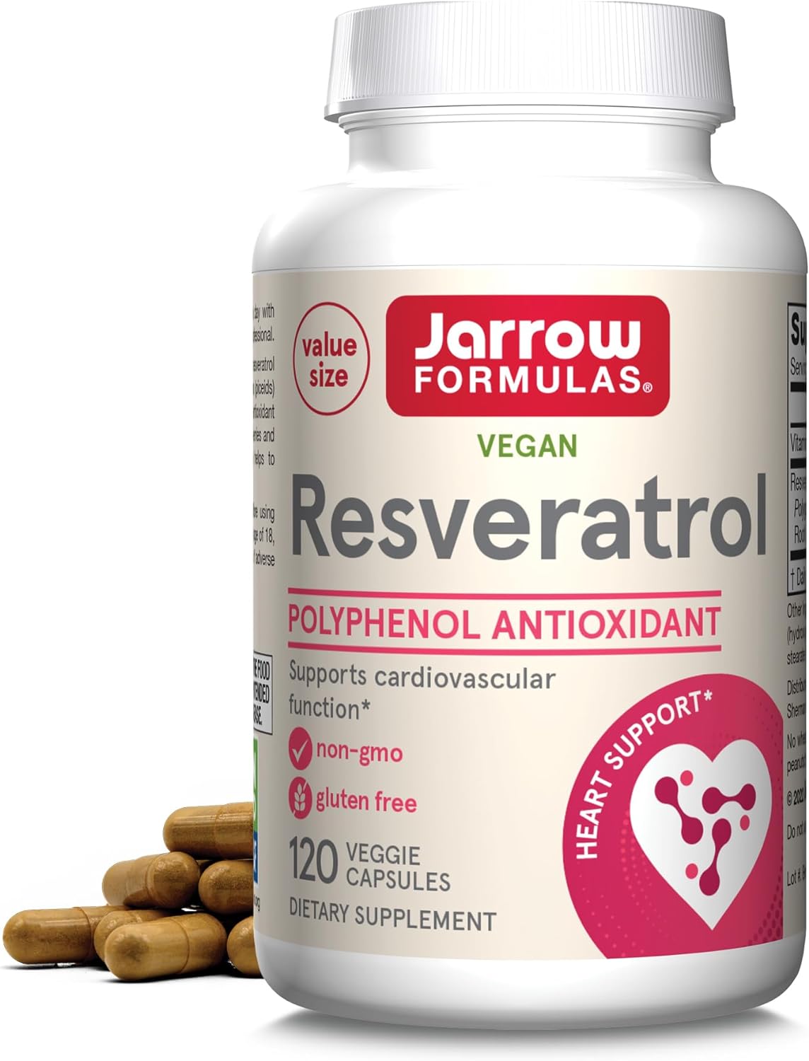 Jarrow Formulas Resveratrol  120 Veggie Caps