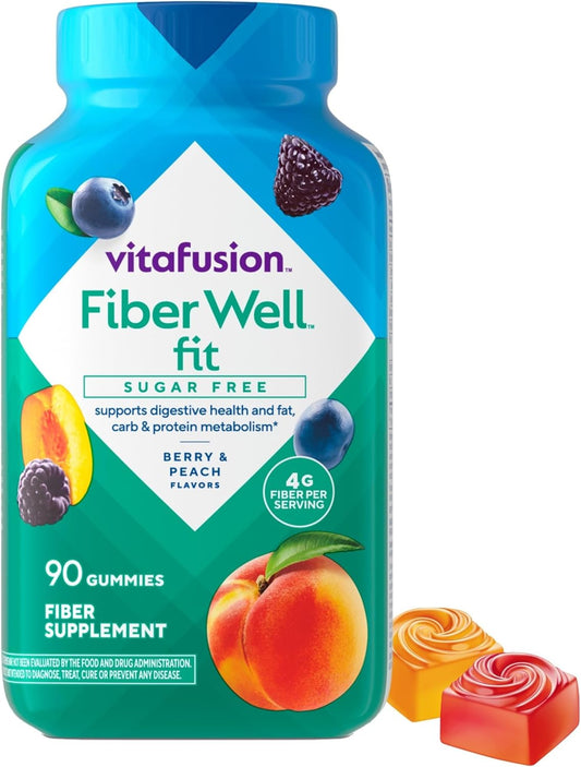 Vitafusion Fiber Well Fit Gummies Supplement, 90 Count