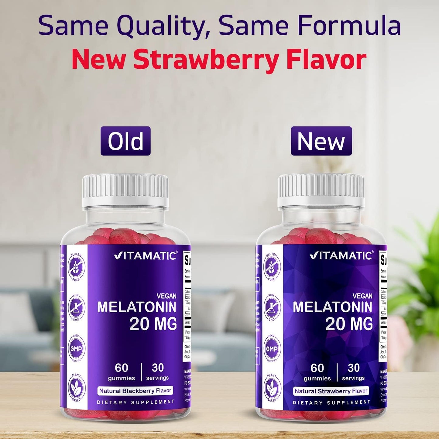 Vitamatic Melatonin 20mg Gummies for Adults - 60 Count