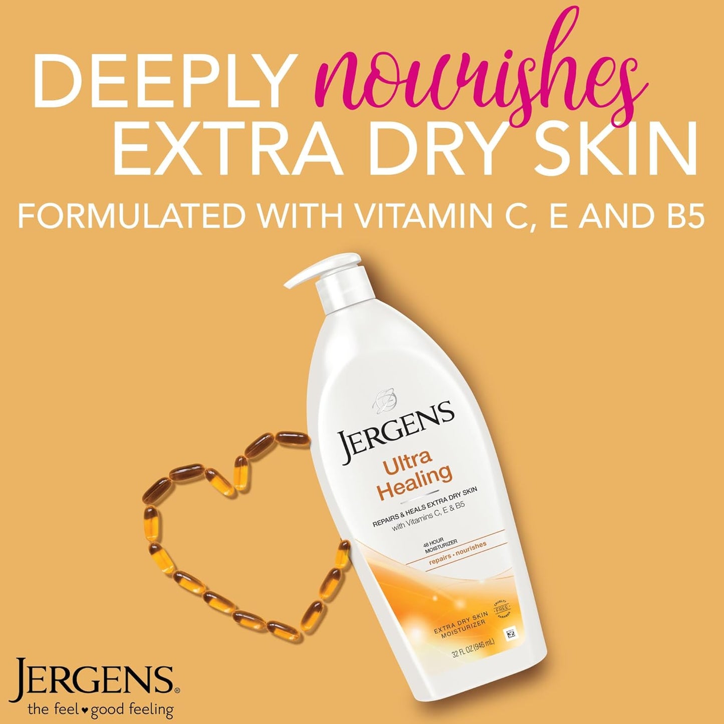 Jergens Ultra Healing Dry Skin Moisturizer,32 Ounce