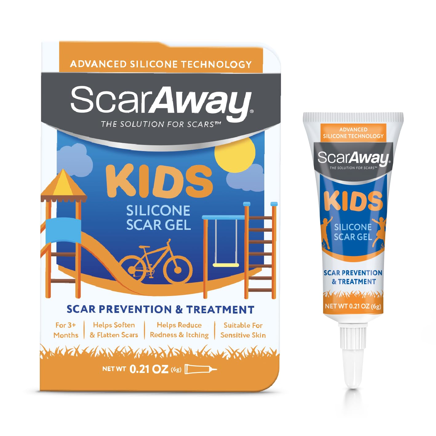 ScarAway Kids Silicone Scar Gel, 100% Medical - 6g
