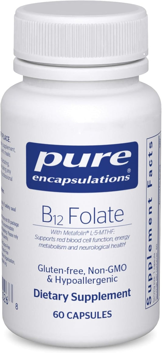 Pure Encapsulations B12 Folate - 60 capsules