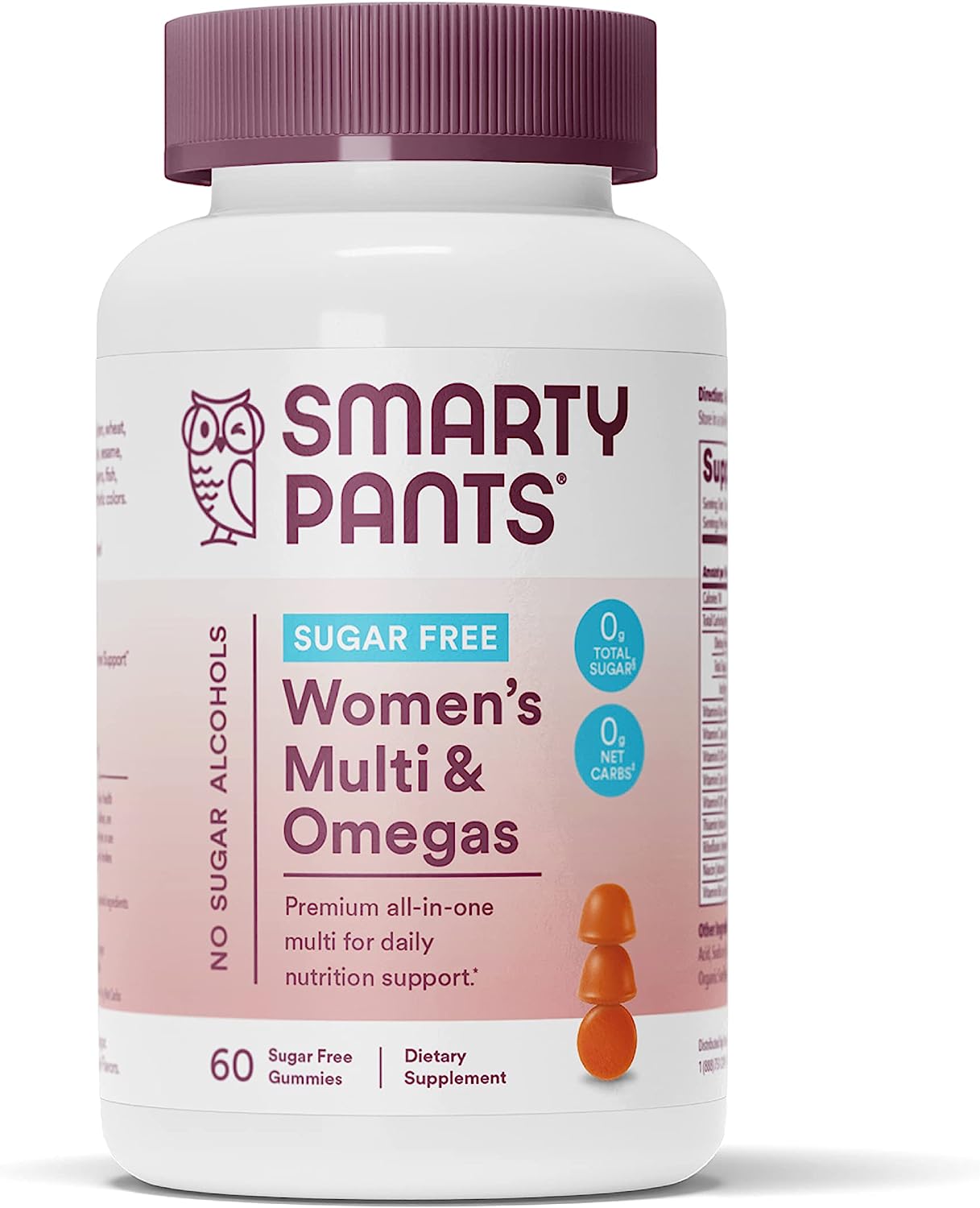 SmartyPants Vitamin Gummies for Women, Sugar Free Gummies 60 Gummies