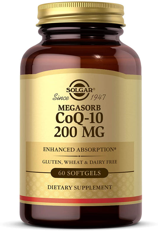 Solgar Megasorb CoQ-10 200 mg, 60 Softgels