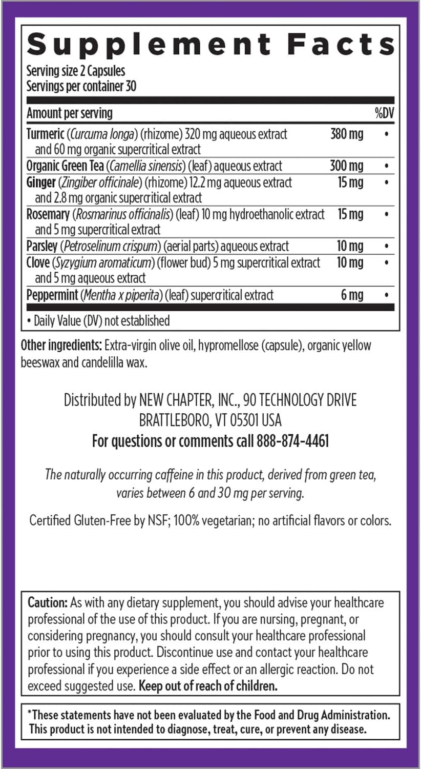 New Chapter Turmeric Supplement - 60 Count