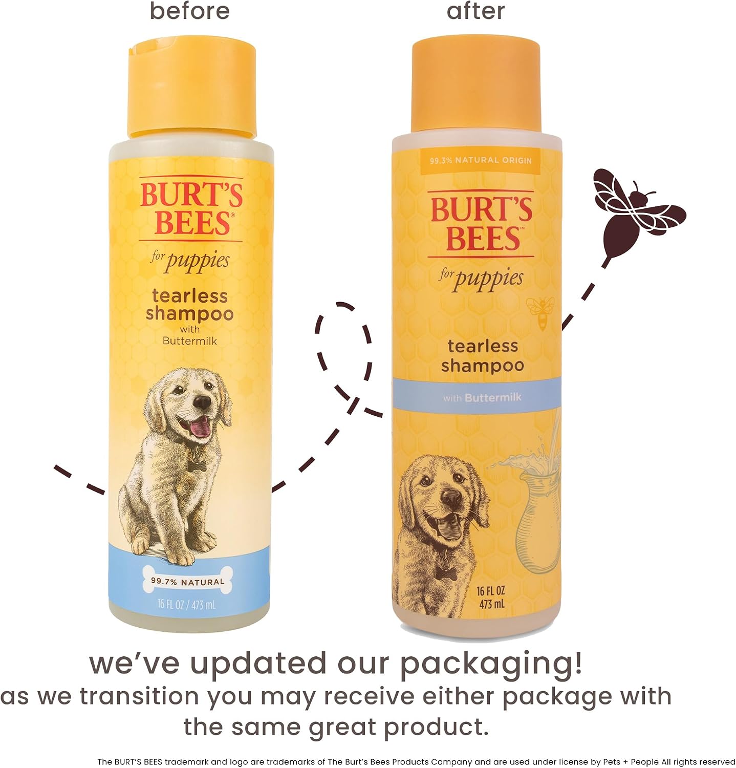 Burt's Bees for Pets Tearless Puppy Shampoo - 16 Fl Oz - 2 Pack